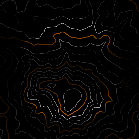 Map with amber contour lines