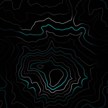 Map with cyan contour lines