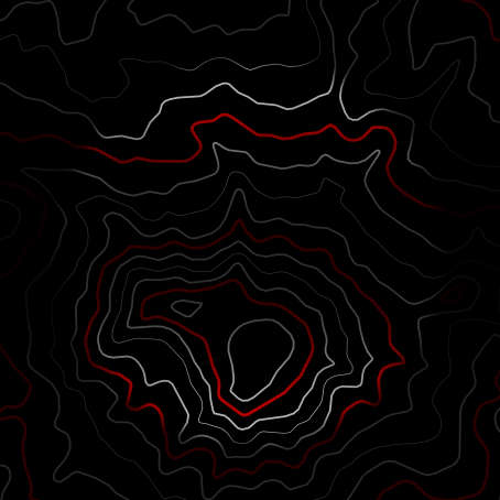 Map with red contour lines