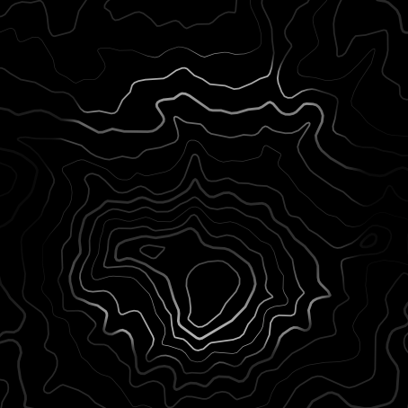 Map with white contour lines